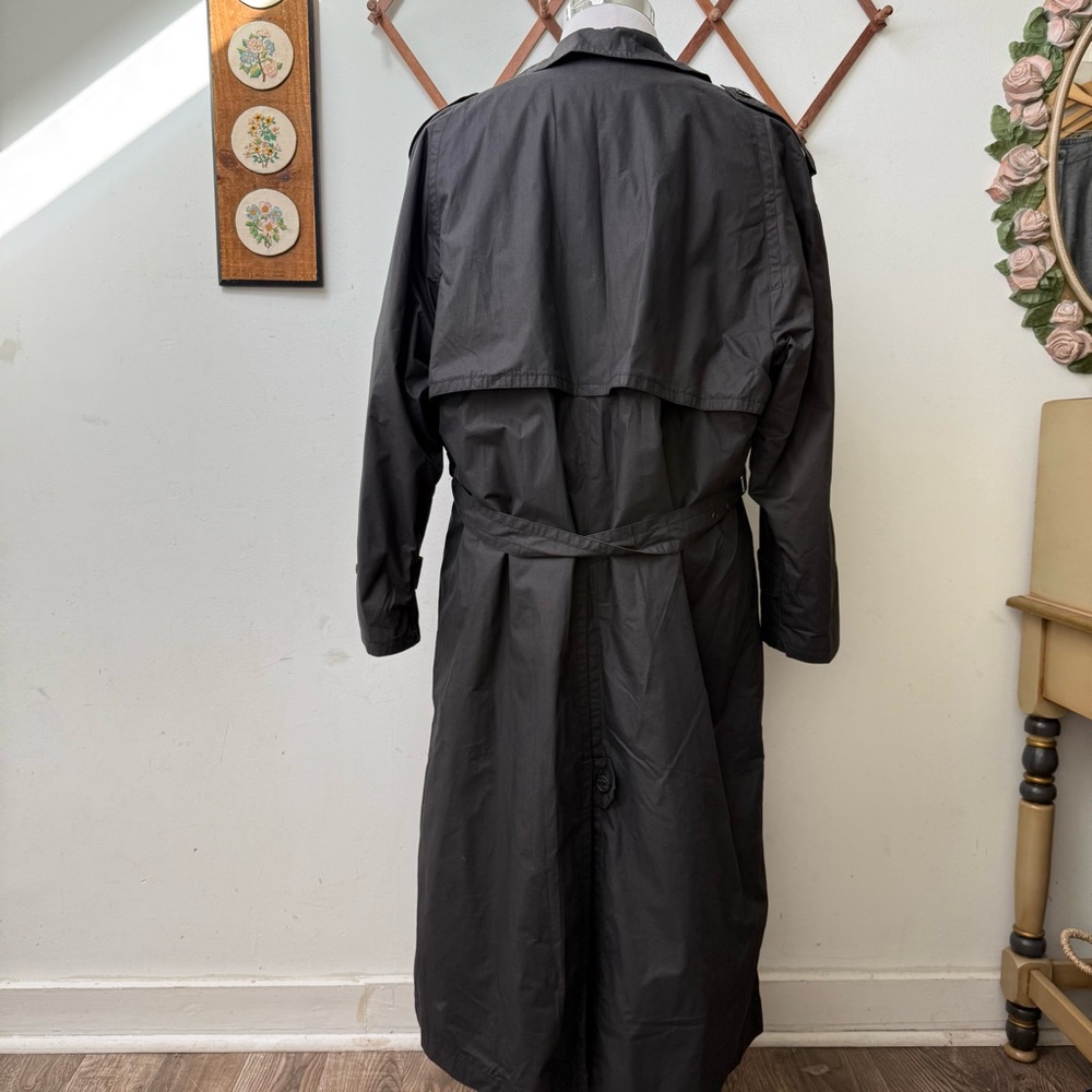 Pierre Cardin Vintage 90s Lined Belted Trench Coat - Picture 3 of 14